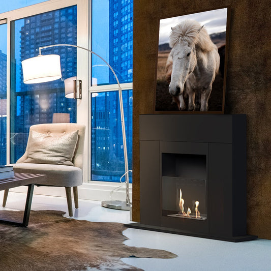 Freestanding Bioethanol fireplace WHISKEY2 TÜV black