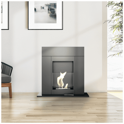 Freestanding Bioethanol fireplace WHISKEY TÜV black