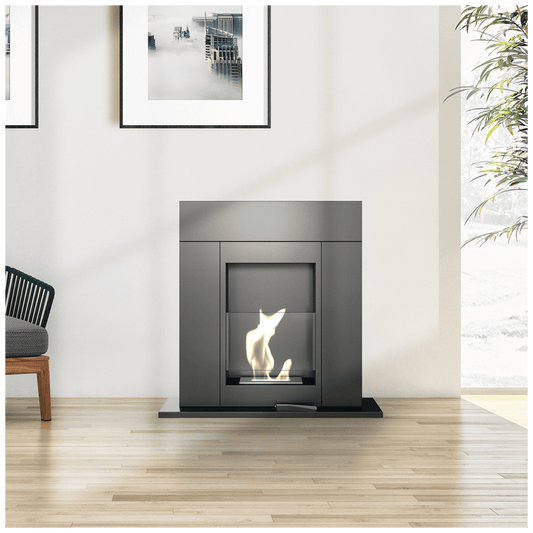 Freestanding Bioethanol fireplace WHISKEY TÜV black