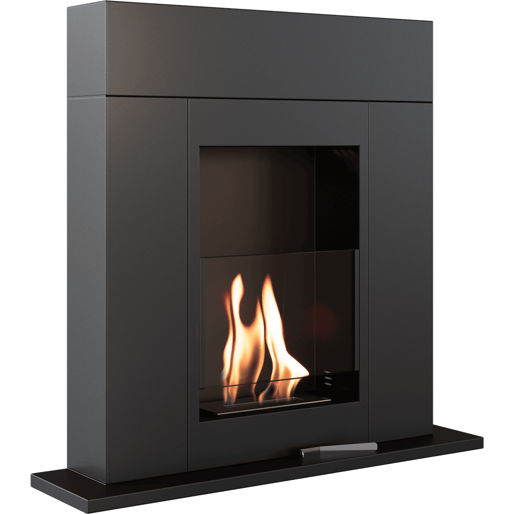 Freestanding Bioethanol fireplace WHISKEY TÜV black