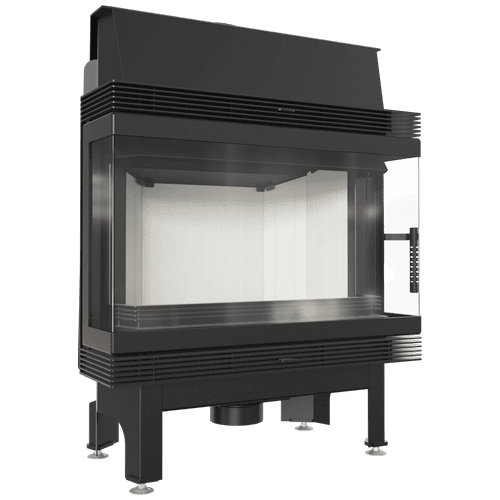 Steel fireplace KRATKI BLANKA 11 kW Ø 180