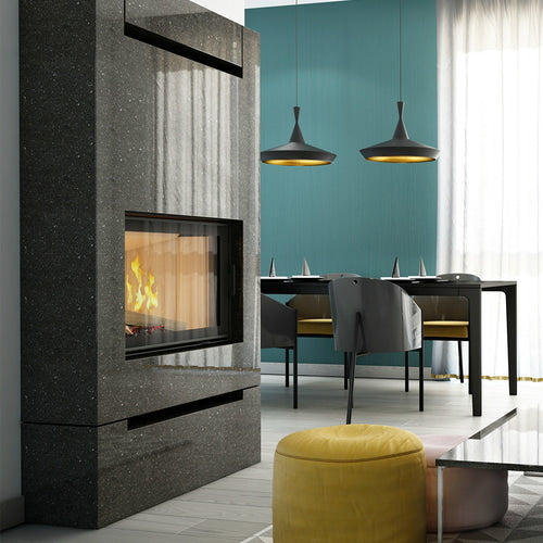 Steel fireplace KRATKI NADIA 12 kW Ø 200