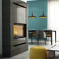 Steel fireplace KRATKI NADIA 12 kW Ø 200