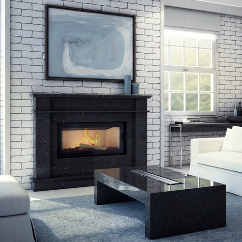 Steel fireplace KRATKI NADIA 14 kW Ø 200