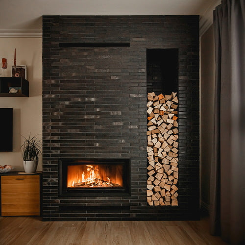Steel fireplace KRATKI NADIA 14 kW Ø 200