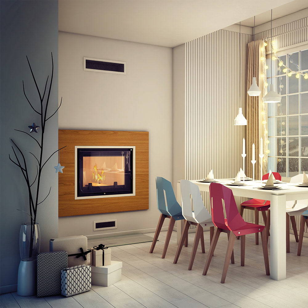 Water heating fireplace KRATKI AMELIA DECO 15 kW Ø 220