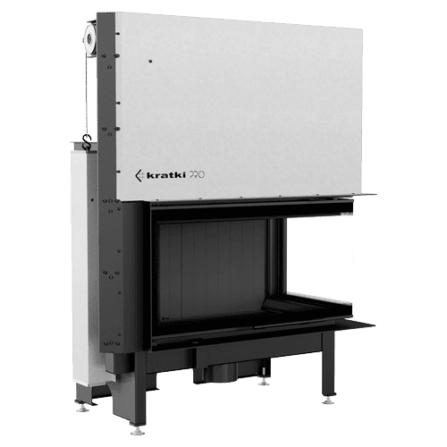 Steel fireplace KRATKI NADIA 14 kW Ø 200