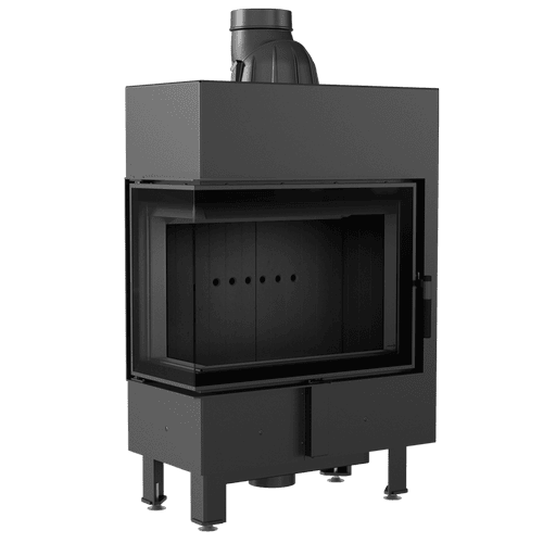Steel fireplace KRATKI LUCY SLIM 8 kW Ø 160