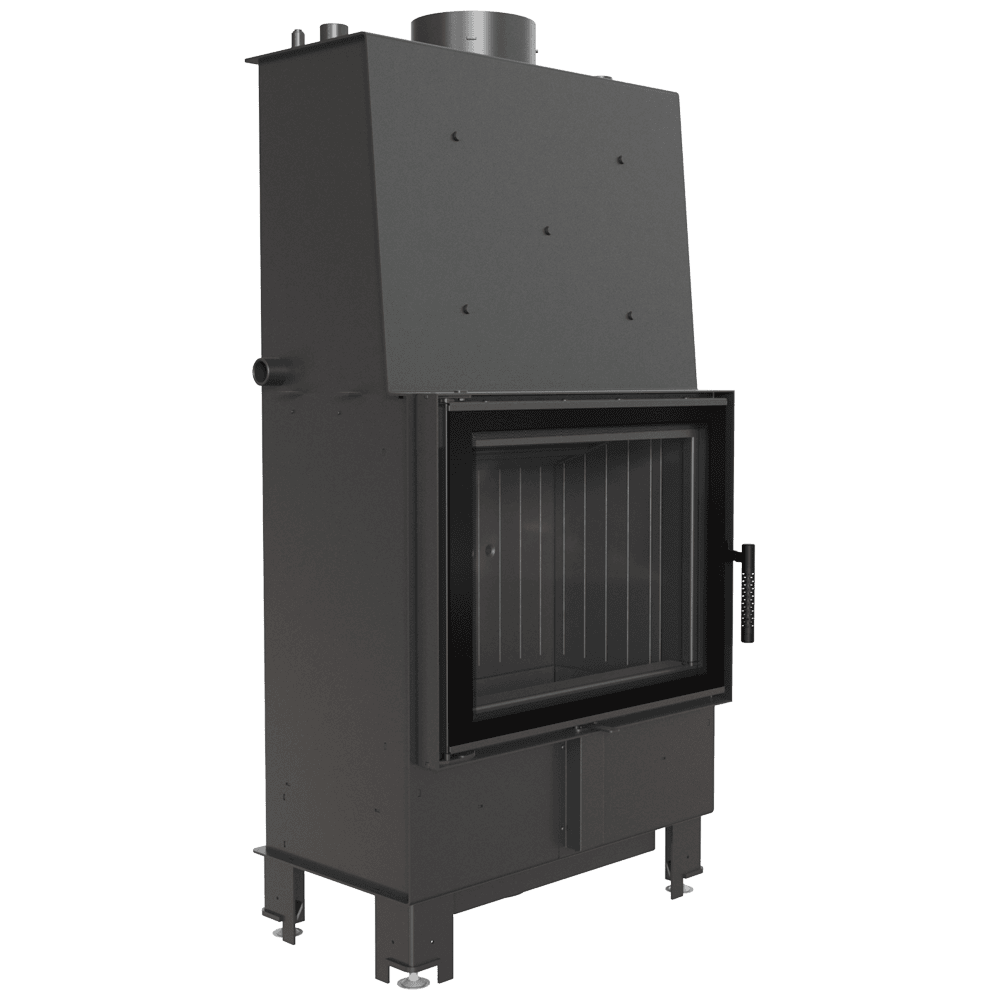 Water heating fireplace KRATKI LUCY 12 kW Ø 200 black thermotec lining