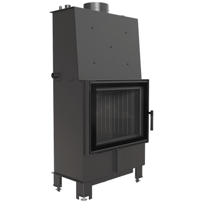 Water heating fireplace KRATKI LUCY 12 kW Ø 200 black thermotec lining