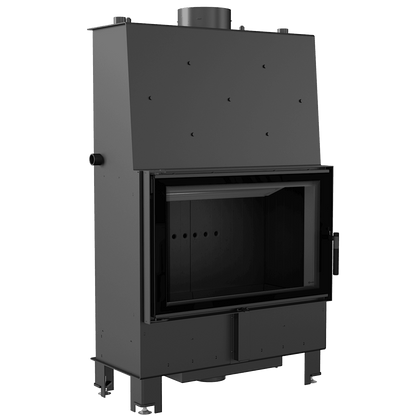 Water heating fireplace KRATKI LUCY 16 kW Ø 200 black thermotec lining