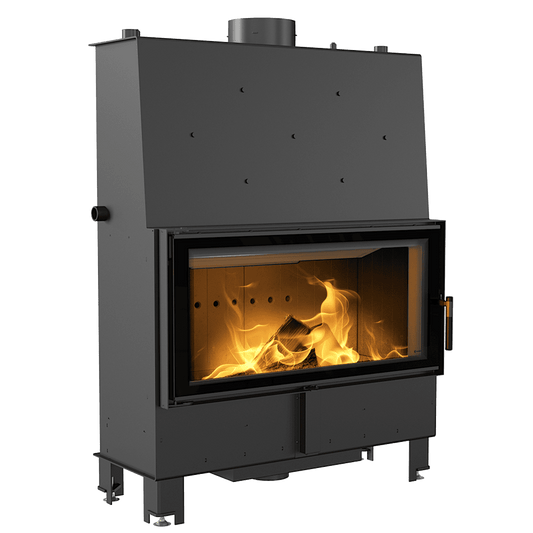 Water heating fireplace KRATKI LUCY 20 kW Ø 200 Black thermotec lining