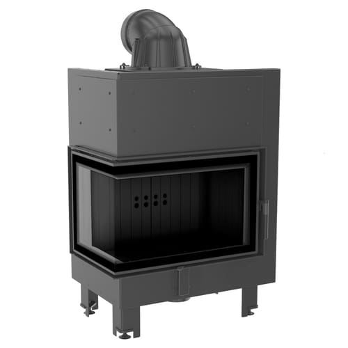 Steel fireplace KRATKI MBM 10 kW Ø 200