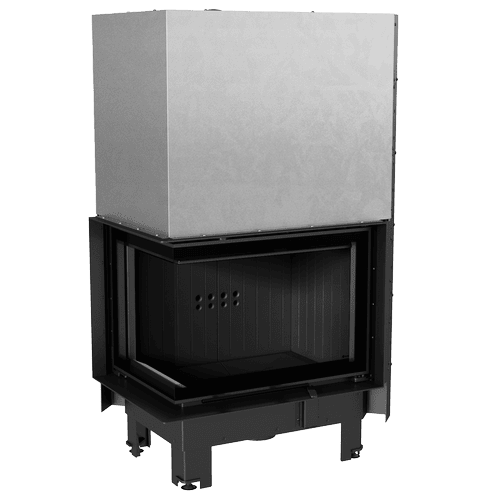 Steel fireplace KRATKI MBZ 13 kW Ø 200