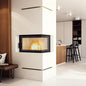 Steel fireplace KRATKI MBO right 15 kW Ø 200