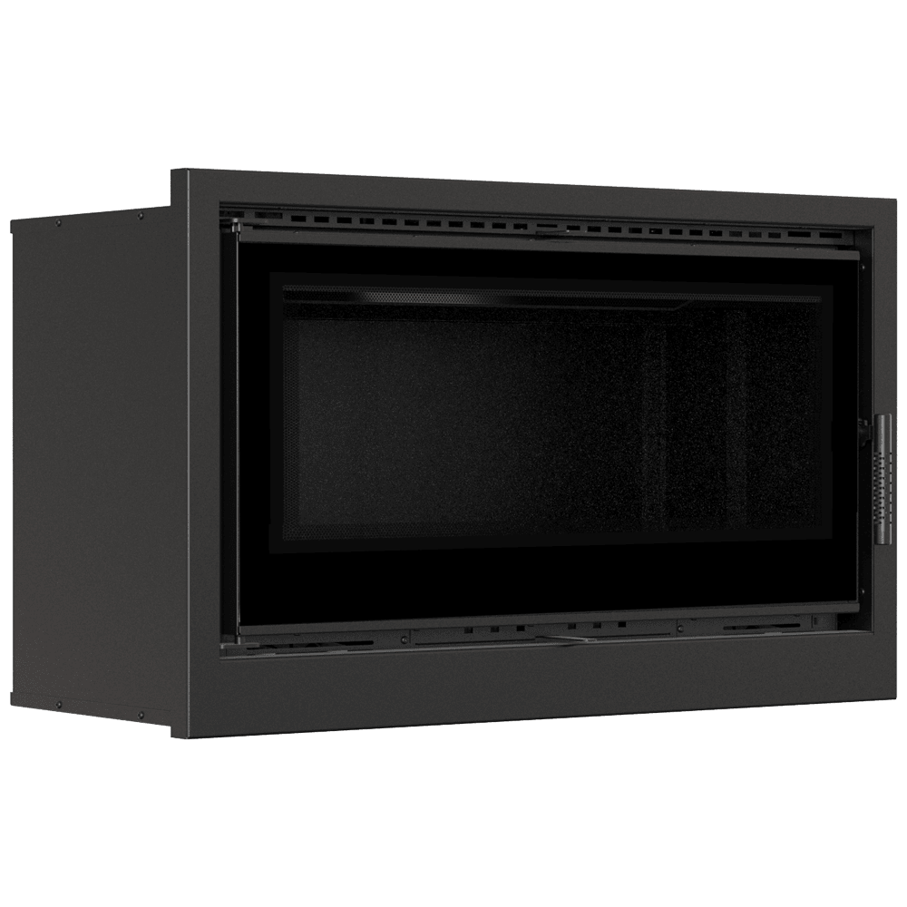 Fireplace cassette KRATKI ARKE 95 14 kW Ø 200 black thermotec