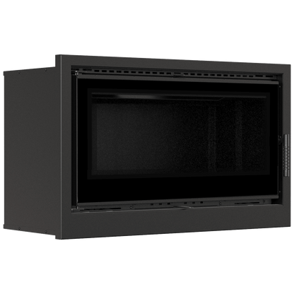 Fireplace cassette KRATKI ARKE 95 14 kW Ø 200 black thermotec