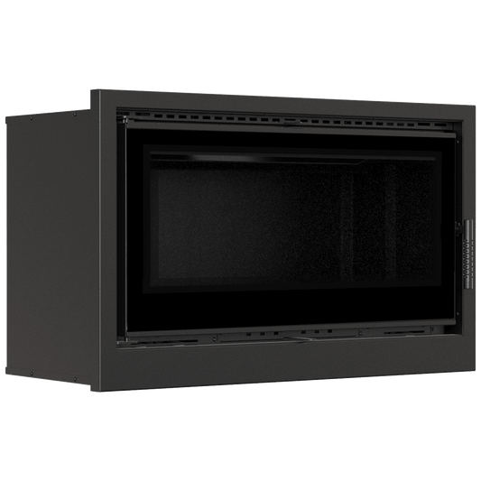 Fireplace cassette KRATKI ARKE 95 14 kW Ø 200 black thermotec