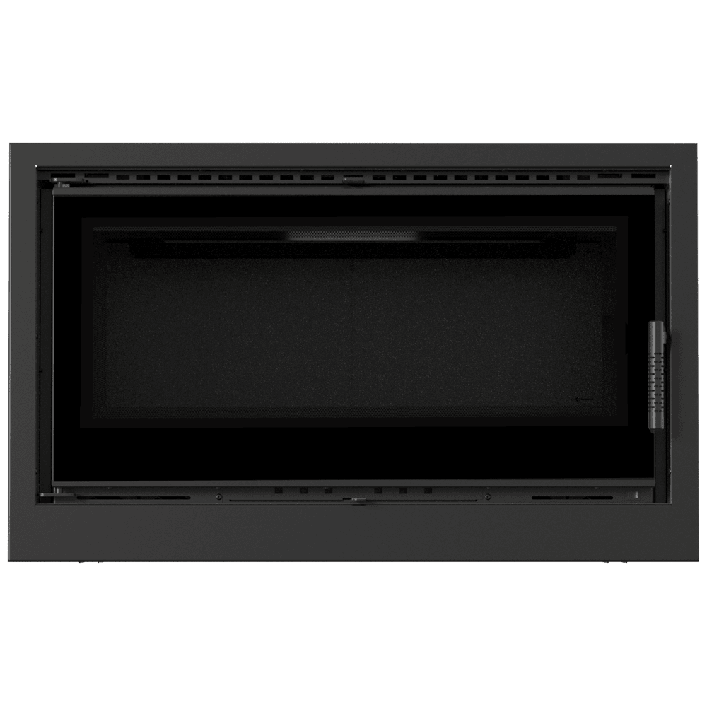 Fireplace cassette KRATKI ARKE 95 14 kW Ø 200 black thermotec