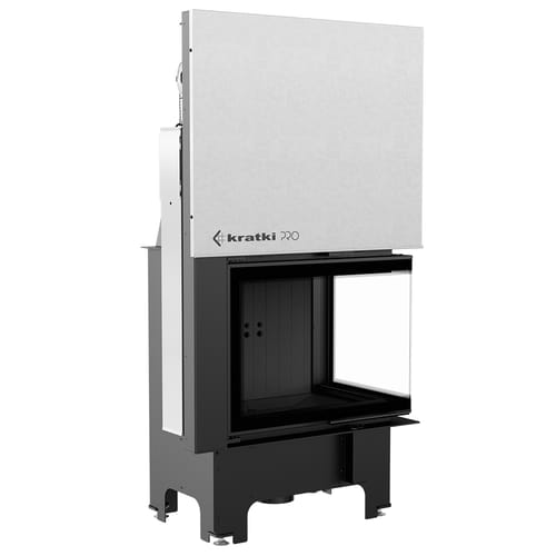 Steel fireplace KRATKI VNL 700/480 12 kW Ø 200 Lift-up