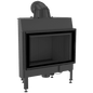 Steel fireplace KRATKI NADIA 12 kW Ø 200 black thermotec