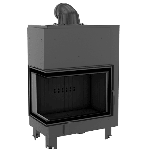 Steel fireplace KRATKI MBA 17 kW Ø 200