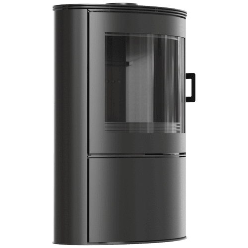 Wood burning steel stove AB S/2 Ø 150 10 kW black thermotec