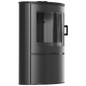Wood burning steel stove AB S/2 Ø 150 10 kW black thermotec