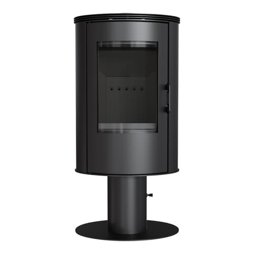 Wood burning steel stove KRATKI AB S/N/DR Ø 150 8 kW black thermotec