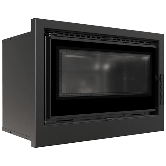 Fireplace cassette KRATKI ARKE 70 8 kW Ø 150 black thermotec