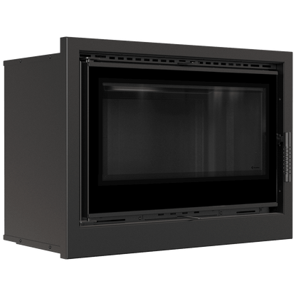 Fireplace cassette KRATKI ARKE 80 12 kW Ø 200 black thermotec
