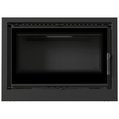 Fireplace cassette KRATKI ARKE 80 12 kW Ø 200 black thermotec