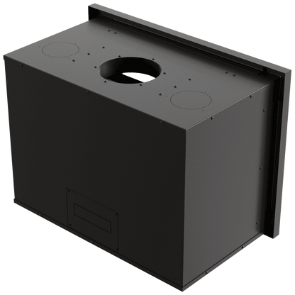 Fireplace cassette KRATKI ARKE 80 12 kW Ø 200 black thermotec