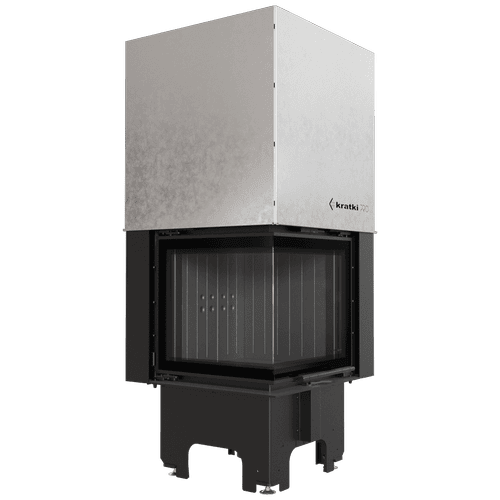 Steel fireplace KRATKI VNL 480/480 8 kW Ø 200 Lift-up
