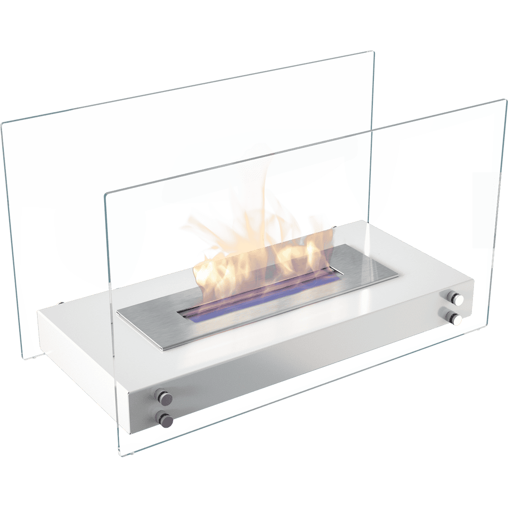 Tabletop Bioethanol fireplace HOTEL TÜV white