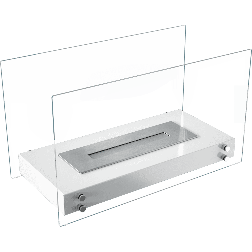 Tabletop Bioethanol fireplace HOTEL TÜV white
