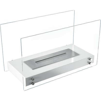 Tabletop Bioethanol fireplace HOTEL TÜV white