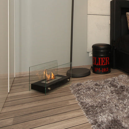 Tabletop Bioethanol fireplace HOTEL MINI black TÜV