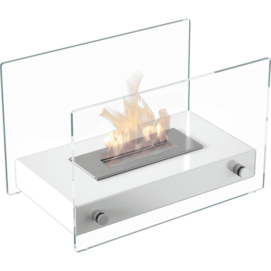 Tabletop Bioethanol fireplace HOTEL MINI white TÜV