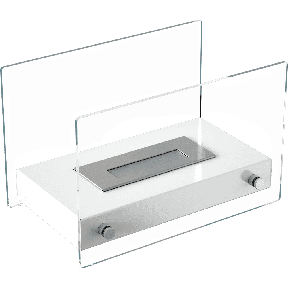 Tabletop Bioethanol fireplace HOTEL MINI white TÜV