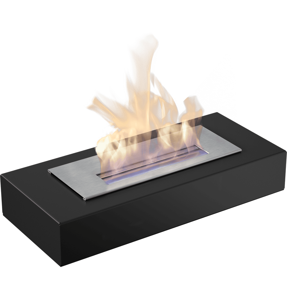 Freestanding Bioethanol fireplace INDIA black TÜV