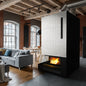 Steel fireplace KRATKI NADIA 14 kW Ø 200