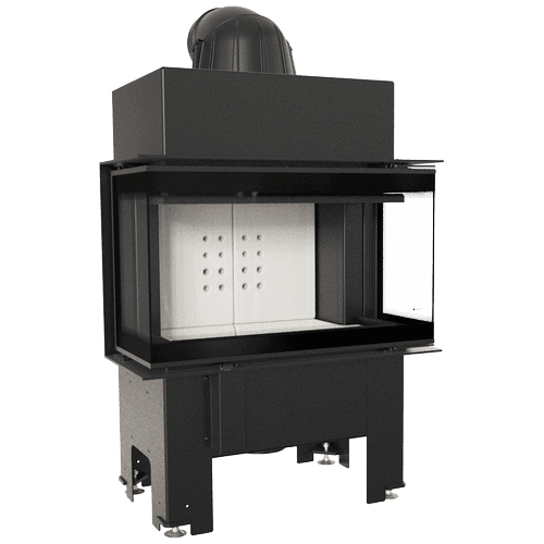 Steel fireplace KRATKI NBC 680/280 left right 7 kW Ø 160