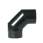 125mm Gloss Black Bend 90° with Door