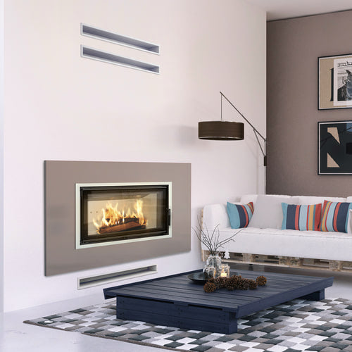 Steel fireplace KRATKI LUCY 16 kW Ø 200
