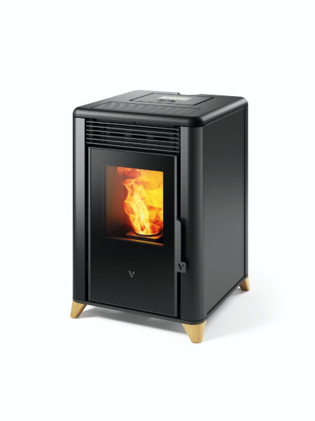 Elly 6Kw- 2,5Kw Black Pellet Stove (SEYNS6M)