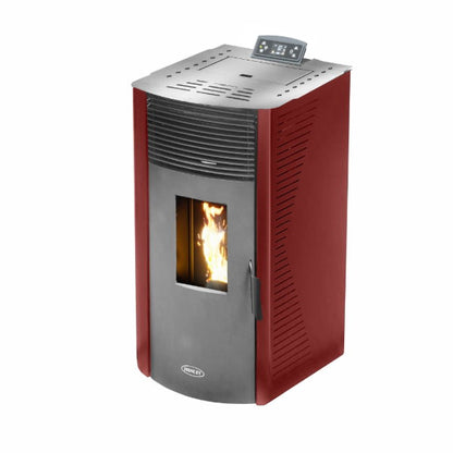ELM 12kw Red Pellet Stove (Eco)