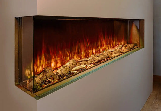 Hunter Electric Fire 60" with Real Log Bed - EF60