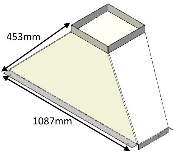 Flue Gather Adapter - 330mm Square - CVJMCBGA1050A