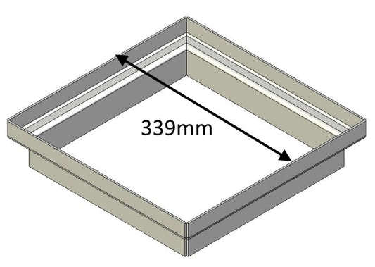 Flue Gather Adapter - 330mm Square - CVJMCBGA1050A